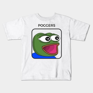 Poggers Pepe Kids T-Shirt